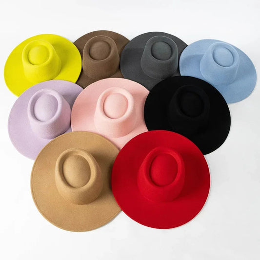 Luxury Round Fedora -Green white